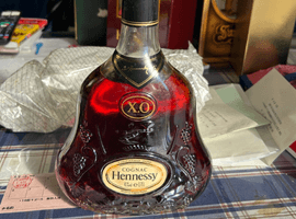 ブランデー／Hennessy：XO 金キャップ クリアボトル（状態ランク：C）など4点
