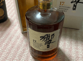 ウイスキー／Suntory：響 17年 裏ゴールドラベル（状態ランク：D）など3点