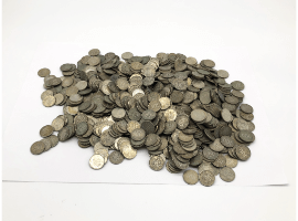 プレミア100円硬貨はじめ、多数の古銭を