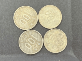100円硬貨など3点