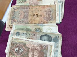 海外紙幣／硬貨／古銭一式／など