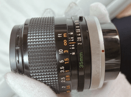 Canon：FD 35mm F2 S.S.C.／Canon：レンズなど3点