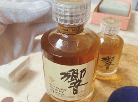 ウイスキー：Suntory（響 17年 裏ゴールドラベル ベビーボトル）／ウイスキー：Suntory（響 17年 ミニボトル）など2点