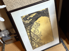 書画(掛軸・絵画)/版画:吉田遠志(桜花)など2点