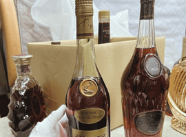 ブランデー：Hennessy（VSOP ゴールドラベル スリムボトル グリーンボトル）／ブランデー：CAMUS（XO ロングネック）など6点