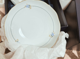 マイセン：クロッカスなど2点