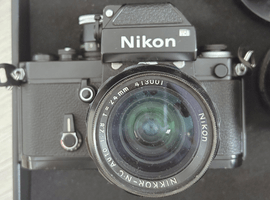 Nikon：F2 フォトミック＋NIKKOR-N.C Auto 24mm F2.8 非Ai／Nikon：レンズなど4点