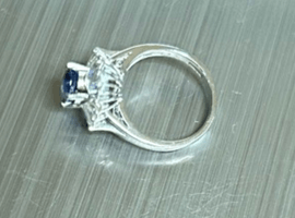 Pt900 / サファイア / 1.73ct / メレダイヤ / 0.77ctなど2点