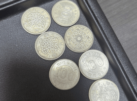 旧100円硬貨／アメリカ記念メダル／など