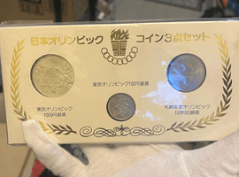 日本オリンピックコイン3点セットなど4点