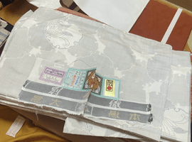 紬／名古屋帯／小紋など14点