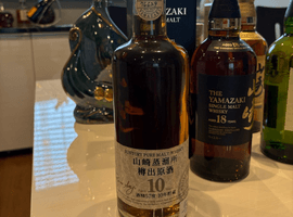 ウイスキー/Suntory:山崎蒸溜所 樽出原酒 10年貯蔵 ピュアモルト(状態ランク:D)など7点