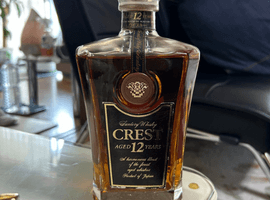 ウイスキー／Suntory：クレスト 12年（状態ランク：D）など4点