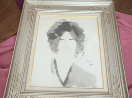 水墨画：東郷たまみ（麗人）／洋物：ウェッジウッドなど5点