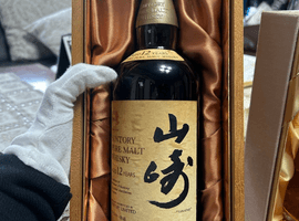 ウイスキー／Suntory：山崎 12年 ピュアモルト 向獅子 特級（状態ランク：D）など3点
