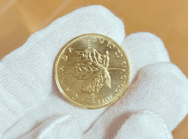 カナダ メイプルリーフ金貨 1/4オンスなど5点