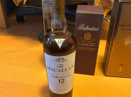 ウイスキー/MACALLAN:12年 エレガンシア(状態ランク:B)など4点