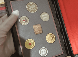 1987年（昭和62年） 通常プルーフ貨幣セット（黒ブック型）など