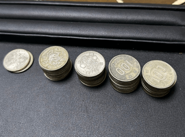 100円硬貨類など3点