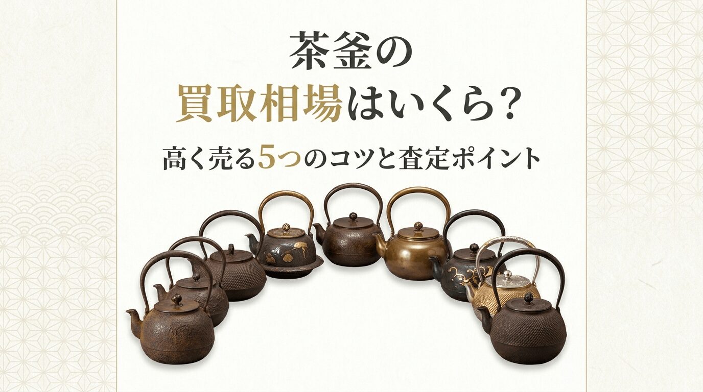 茶釜の買取相場は?処分方法や高く売れやすい茶釜の特徴、おすすめの業者とは?
