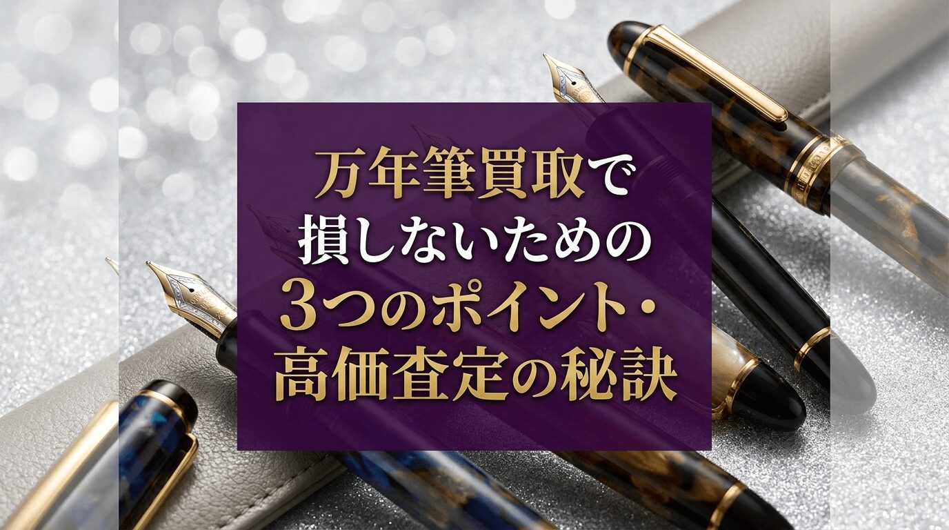 【ブランド別】万年筆の買取相場と高く売るためのポイント｜高額査定の秘訣