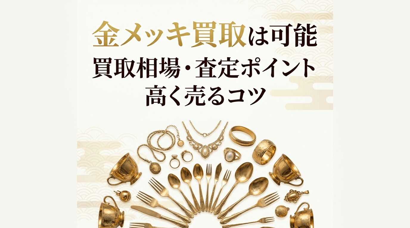 金メッキ・24KGP買取｜買取価格の傾向と高く売れる条件を解説