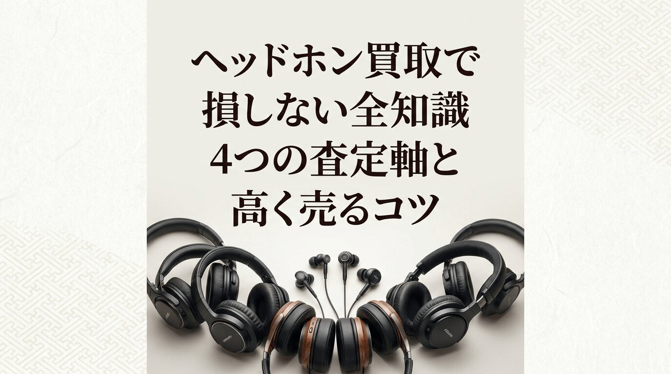 ヘッドホン買取で損しない全知識｜4つの査定軸と高く売るコツ