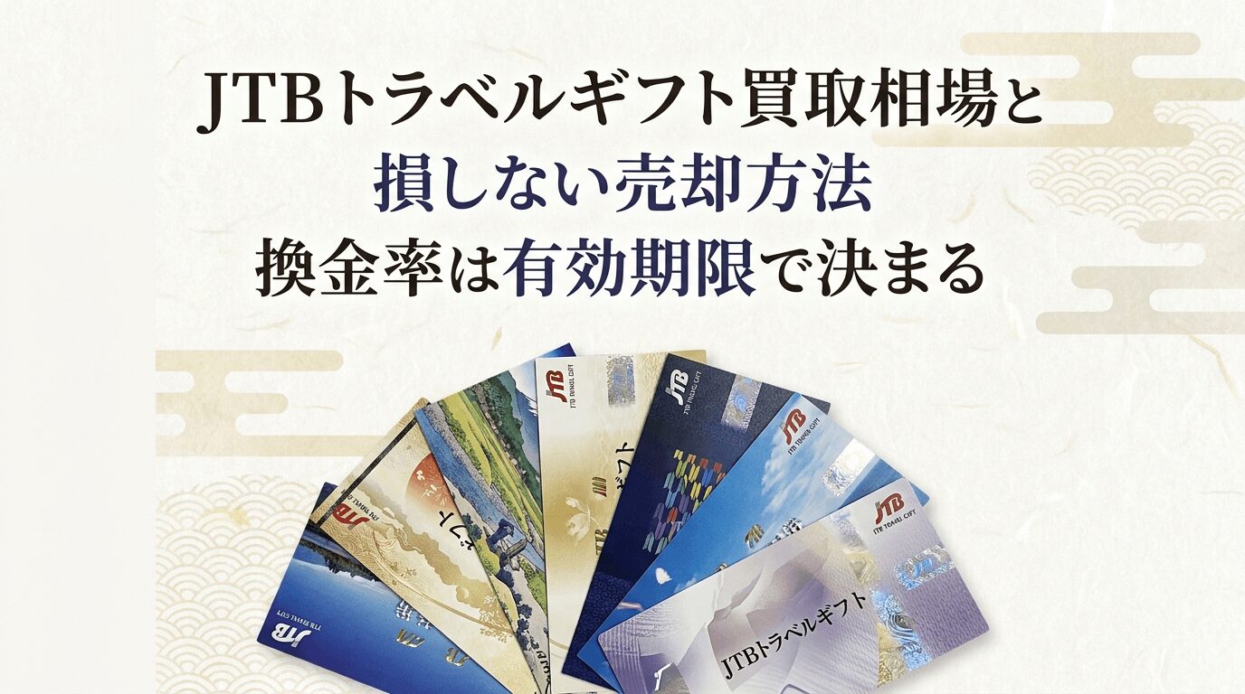 JTBトラベルギフト買取|換金率を上げるコツと買取不可になる注意点