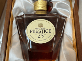 ウイスキー／Suntory：プレステージ 25年 カガミクリスタル（状態ランク：B）など3点