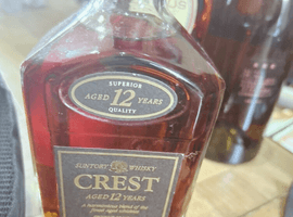ウイスキー：Suntory（クレスト 12年 旧ボトル）／ウイスキー：Suntory（クレスト 12年）など5点