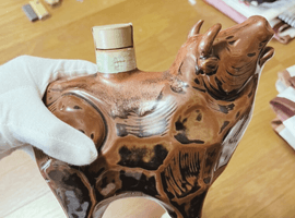 ウイスキー：Suntory（ローヤル 干支ボトル 丑 1997年 陶器）／ウイスキー：Suntory（オールド 干支ボトル 巳 1989年 陶器）など8点