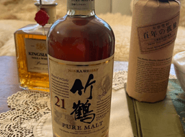 ウイスキー／NIKKA：竹鶴 21年 ピュアモルト（状態ランク：B）など5点