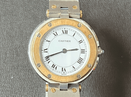 Cartier / サントス ヴァンドームSM / OR ET ACIER / 状態ランク：Bなど3点