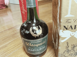 ブランデー：Bisquit（ナポレオン ファインシャンパーニュ グリーンボトル）／ブランデー：COURVOISIER（ナポレオン 旧）など10点