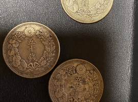 旧日本銀貨など4点
