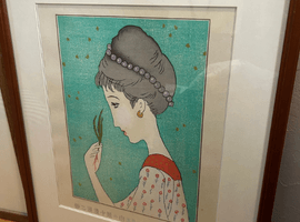 書画(掛軸・絵画)/版画:竹久夢二など3点