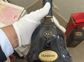 ブランデー／Hennessy：XO 黒キャップ クリアボトル（状態ランク：B）など5点