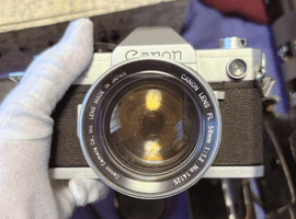 Canon：FX+	FL 58mm F1.2など4点
