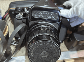 PENTAX：6x7 + SMC TAKUMAR 105mm f2.4 67用など4点