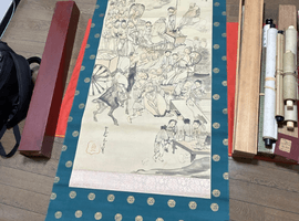 書画(掛軸・絵画)/掛軸:長沢芦雪など2点