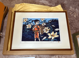 書画（掛軸・絵画）／版画：滝平二郎など4点