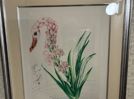 書画(掛軸・絵画)/版画:サルバドールダリ(花と釣り人)など2点