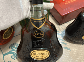 Hennessy：エクストラ 金キャップ グリーンボトルなど10点