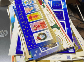 冬のグリーティング「ツリー」／国際文通グリーティング（日タイ修好120周年記念）など