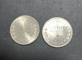 東京オリンピック1000円硬貨類など3点