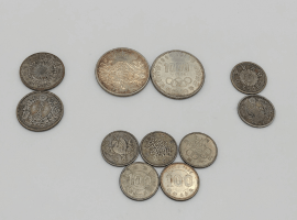 旧日本銀貨をはじめ多数の古銭類をご売却