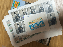 1974年 切手趣味週間「指」／昭和47年用 お年玉小型シート「宝船」など