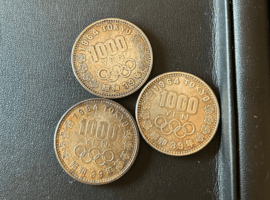 1000円銀貨など3点
