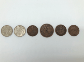 旧日本銅貨など複数を買取