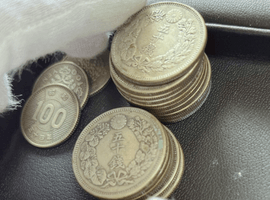 旭日50銭銀貨など古銭類